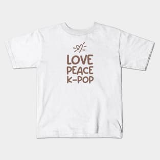 Love Peace KPOP Kids T-Shirt